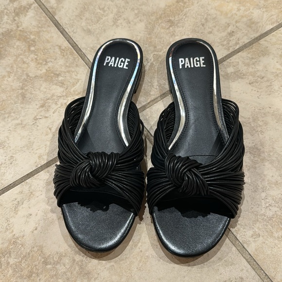 NWT Paige Dany Slip On Knotted Sandals Fits like a size 6 - Picture 6 of 7